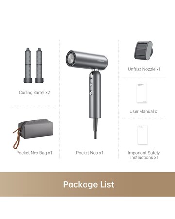 Dreame Pocket Neo Hair Dryer Grey