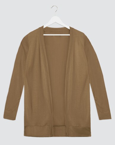 Khaki Boyfriend Cardigan