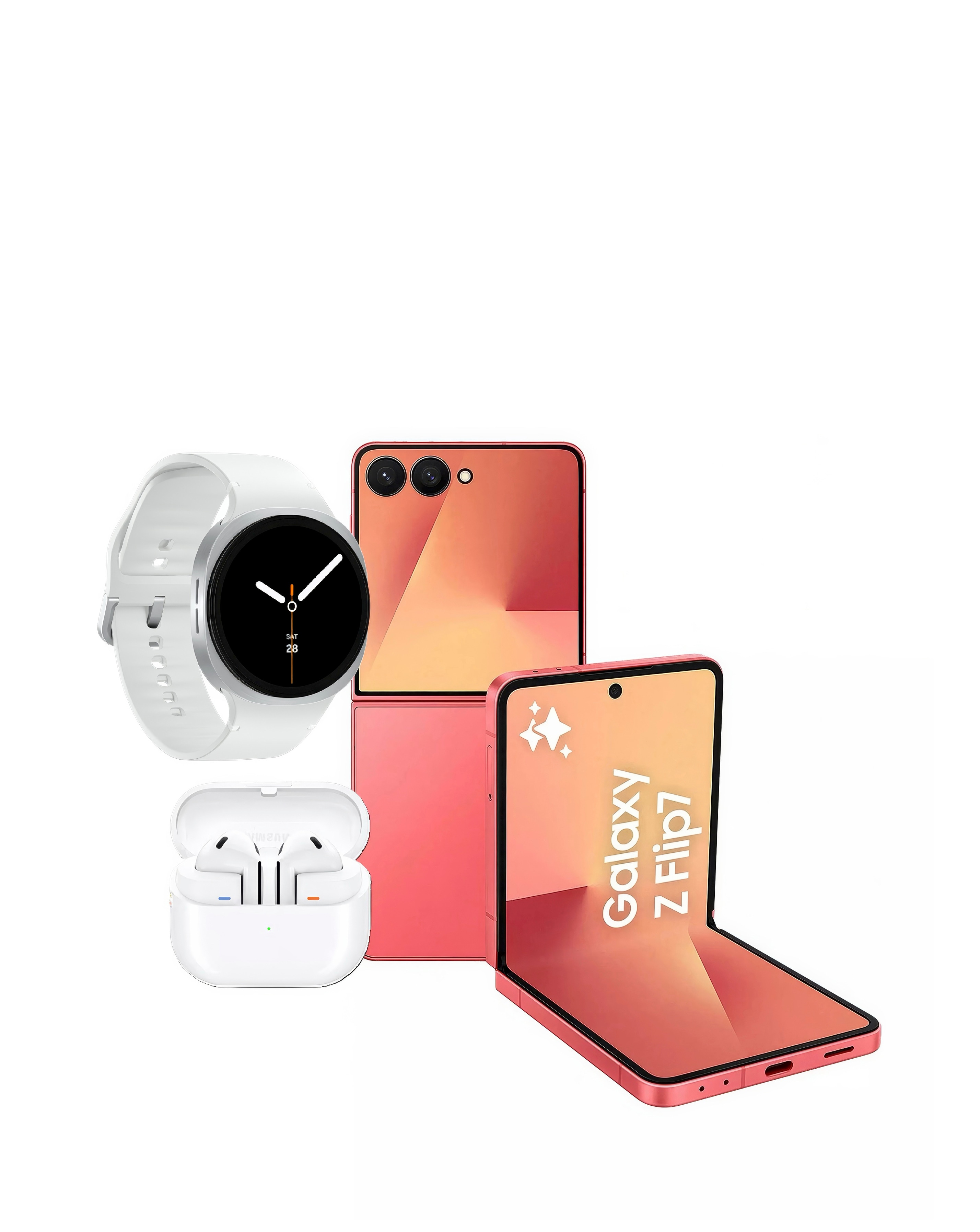 Samsung Galaxy Z Flip7, Watch8 & Buds3