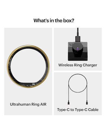 Ultrahuman Ring AIR Bluetooth Smart Ring - Air Gold - Size 9