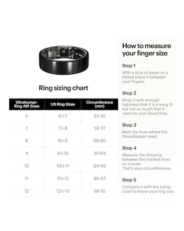 Ultrahuman Ring AIR Bluetooth Smart Ring - Air Gold - Size 9