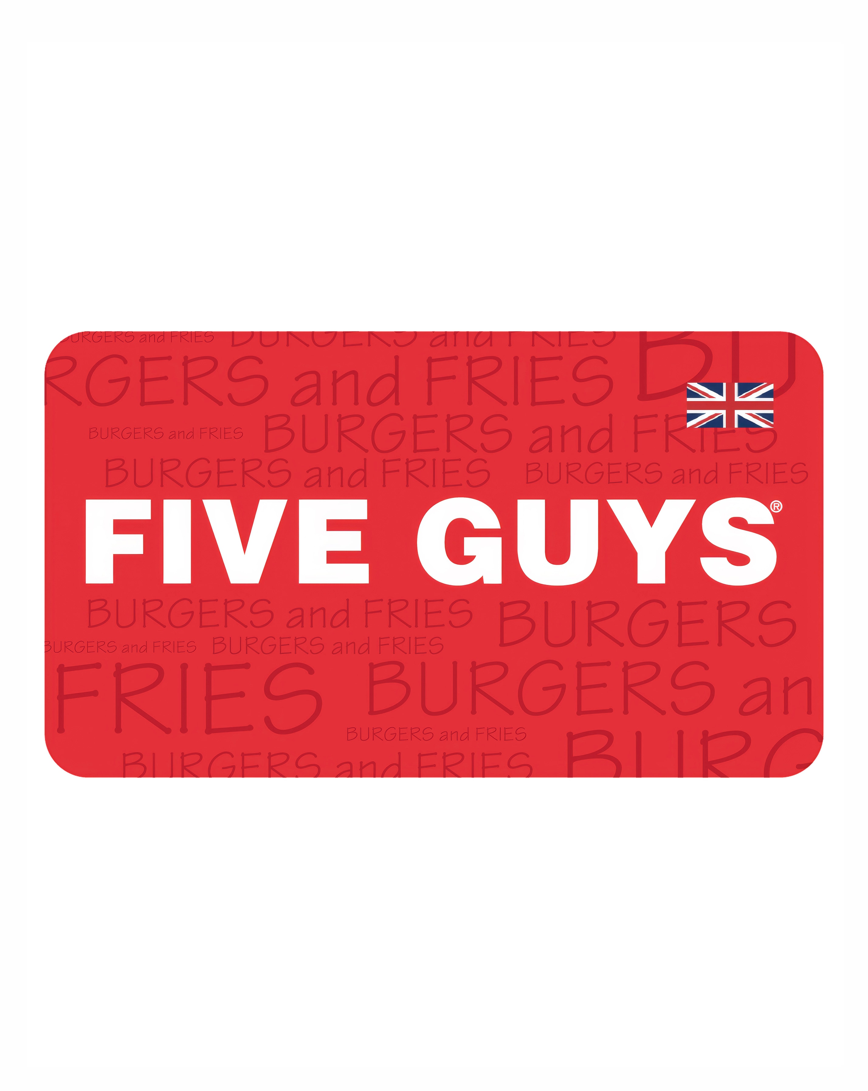 New In - Five Guys #15 Gift Card