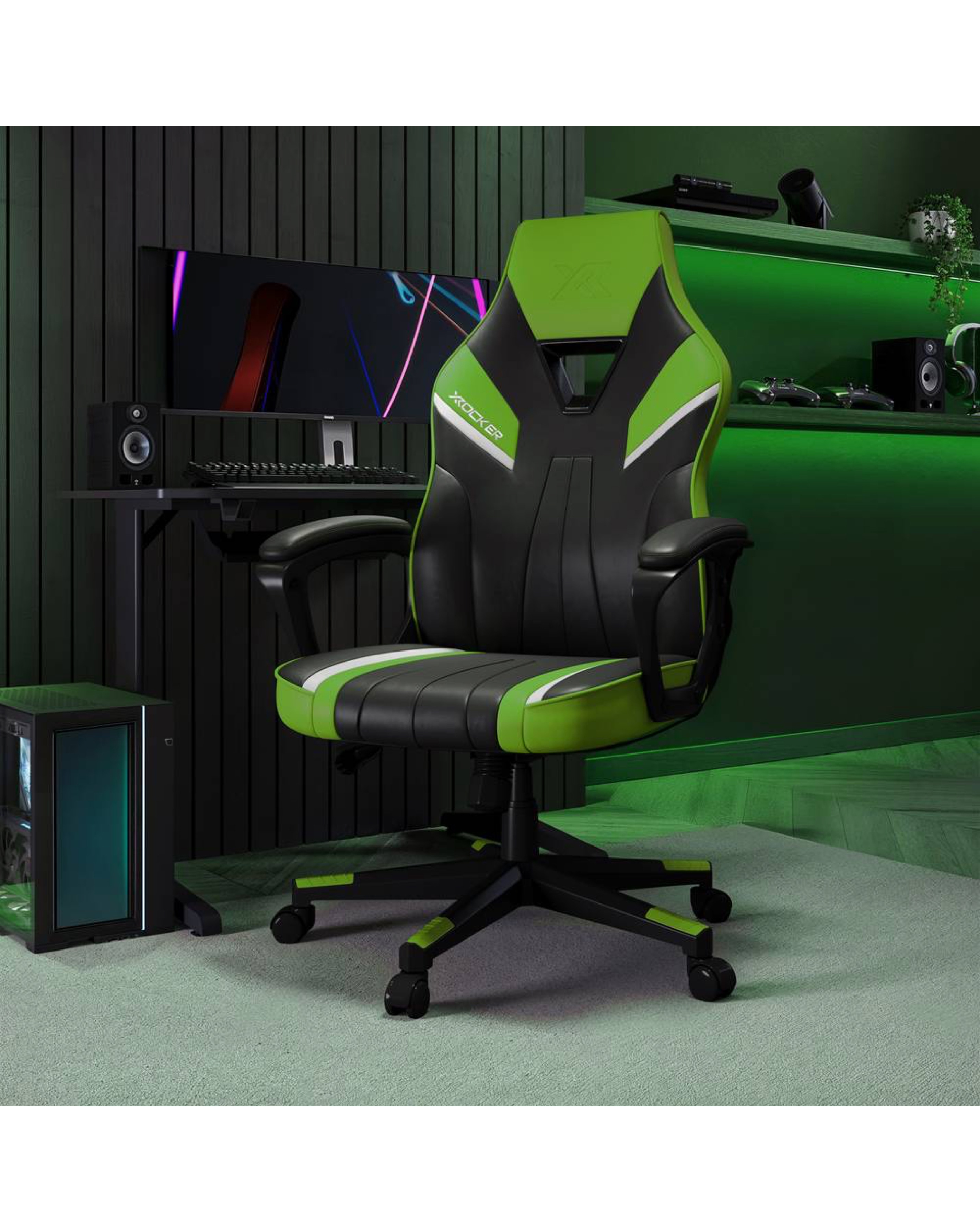 New In - X Rocker Tempest Green