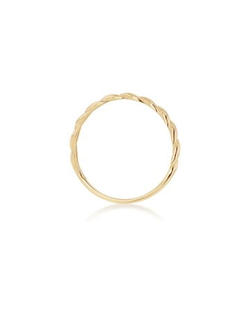 9ct Gold Twist Band Stack Ring