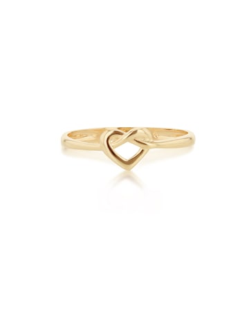 9ct Gold Infinity Heart Ring