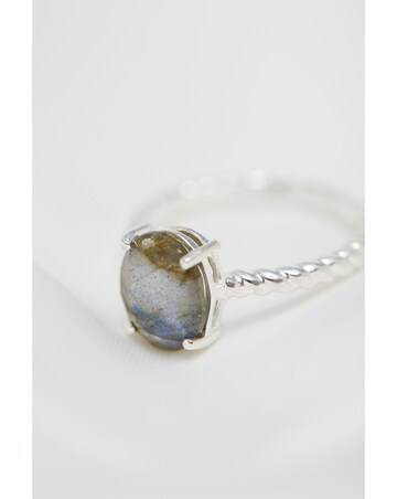 Simply Silver Sterling Silver 925 Labradorite Ring