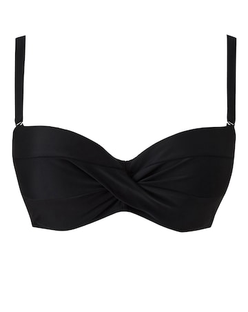 MAGISCULPT Black Minimising Multiway Bandeau Shaping Bikini Top
