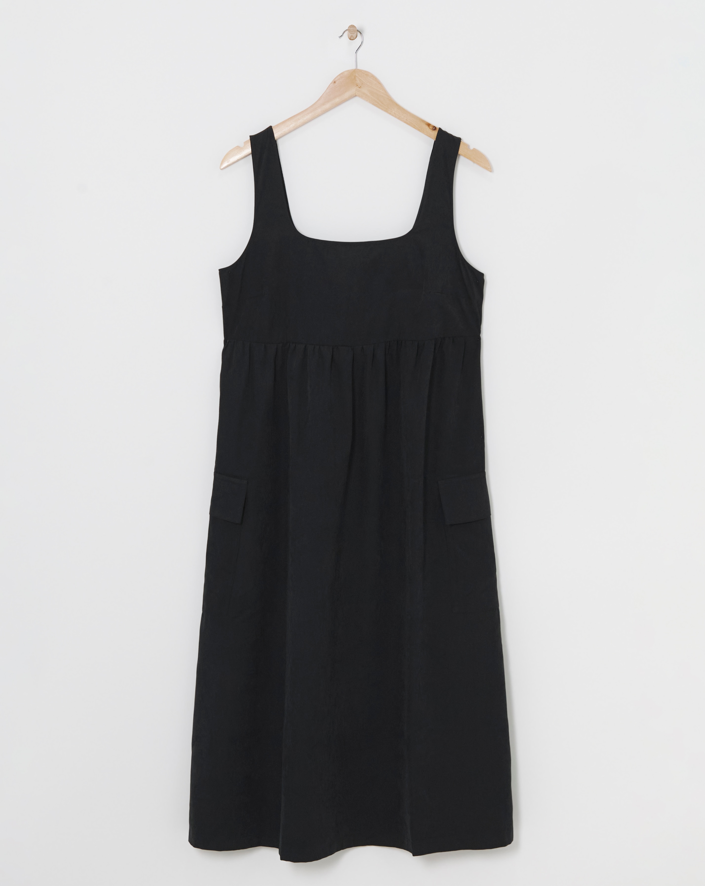 Simply Be - Women's Cargo Utility Midi Dress - Size 10 - Black - 91% Polyester 9% Polyamide