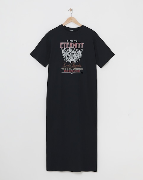Black Rock Graphic Maxi T-Shirt Dress