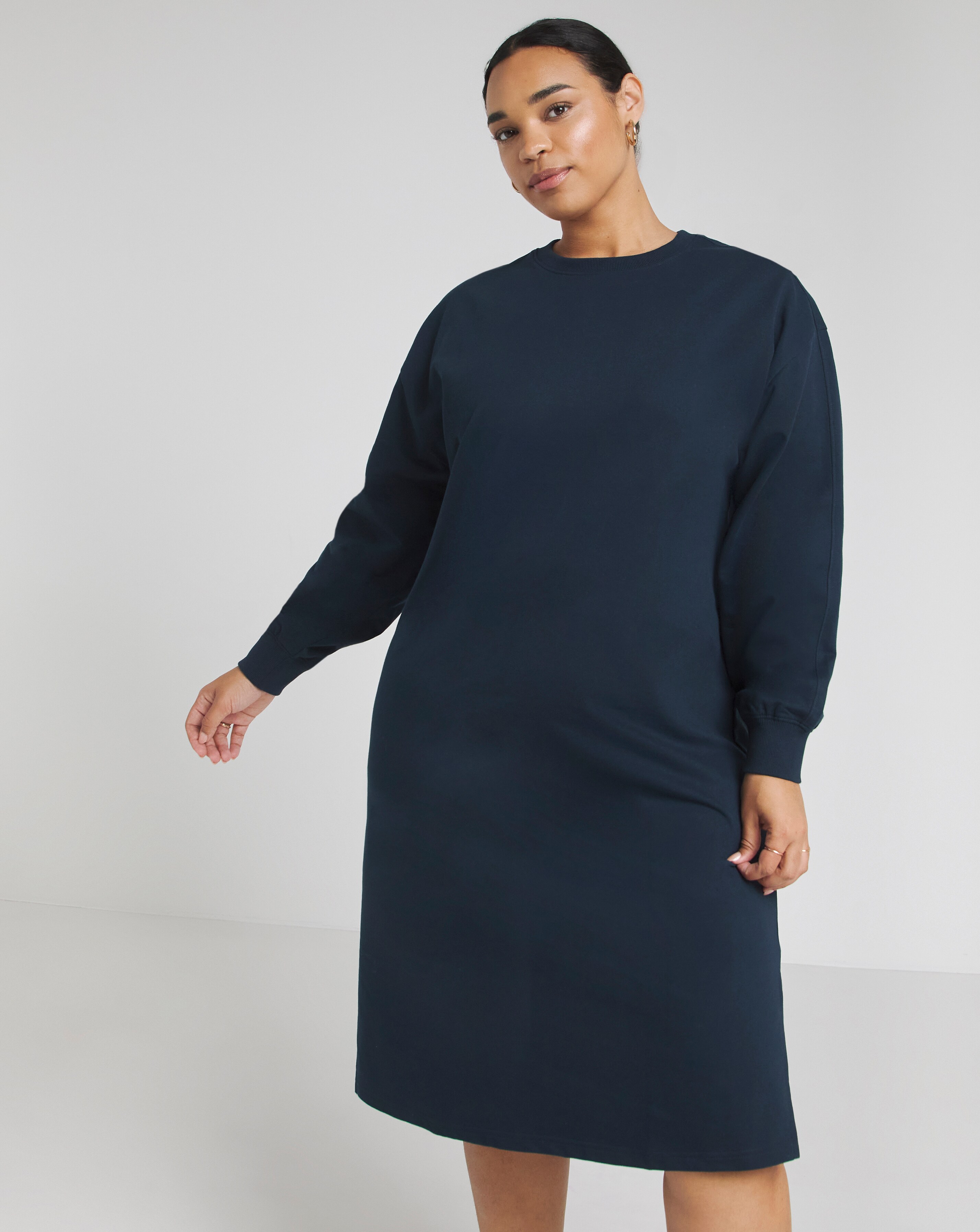 Midi online sweatshirt dress
