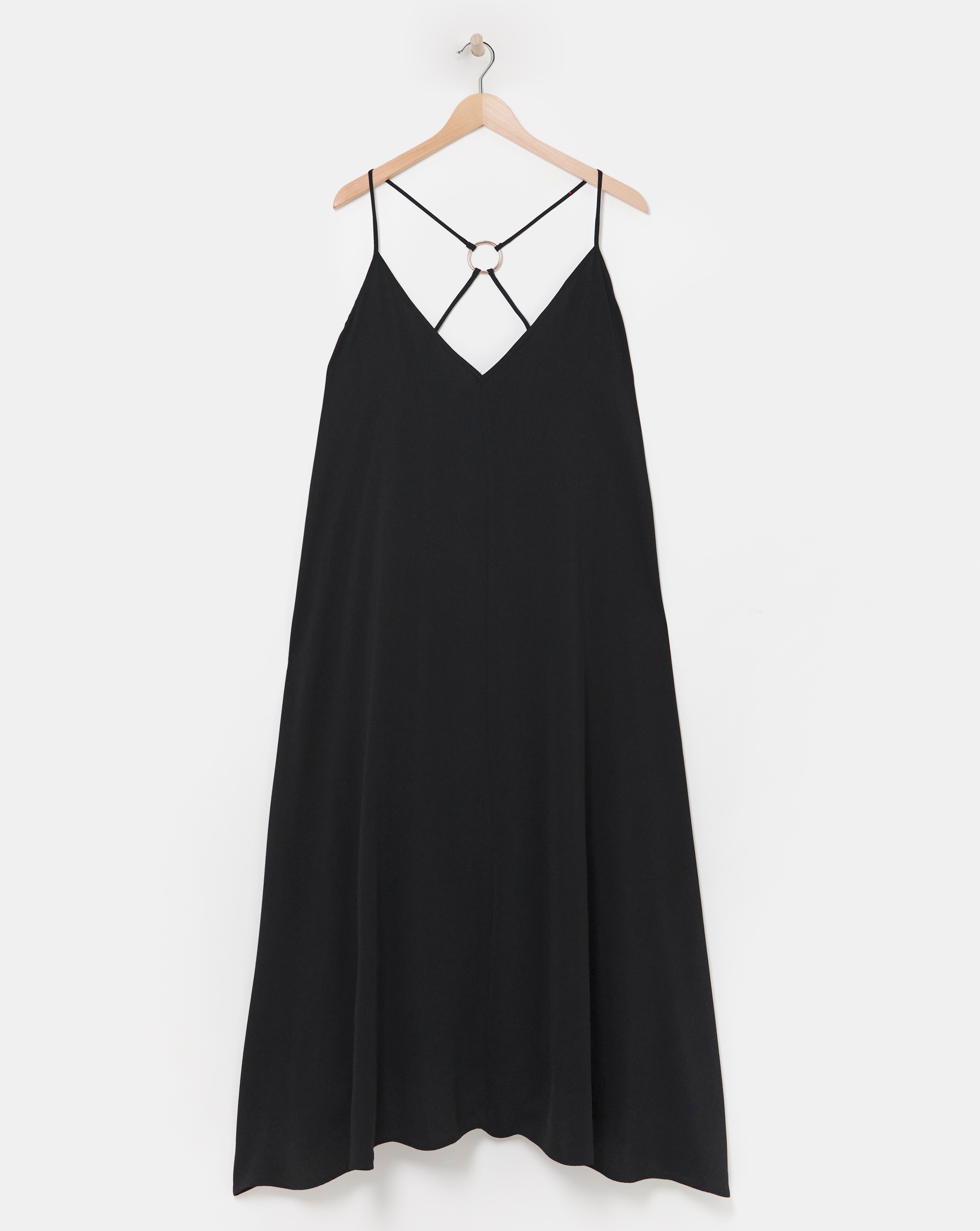 Simply Be - Women's Trapeze Maxi Dress - Size 10 - Black