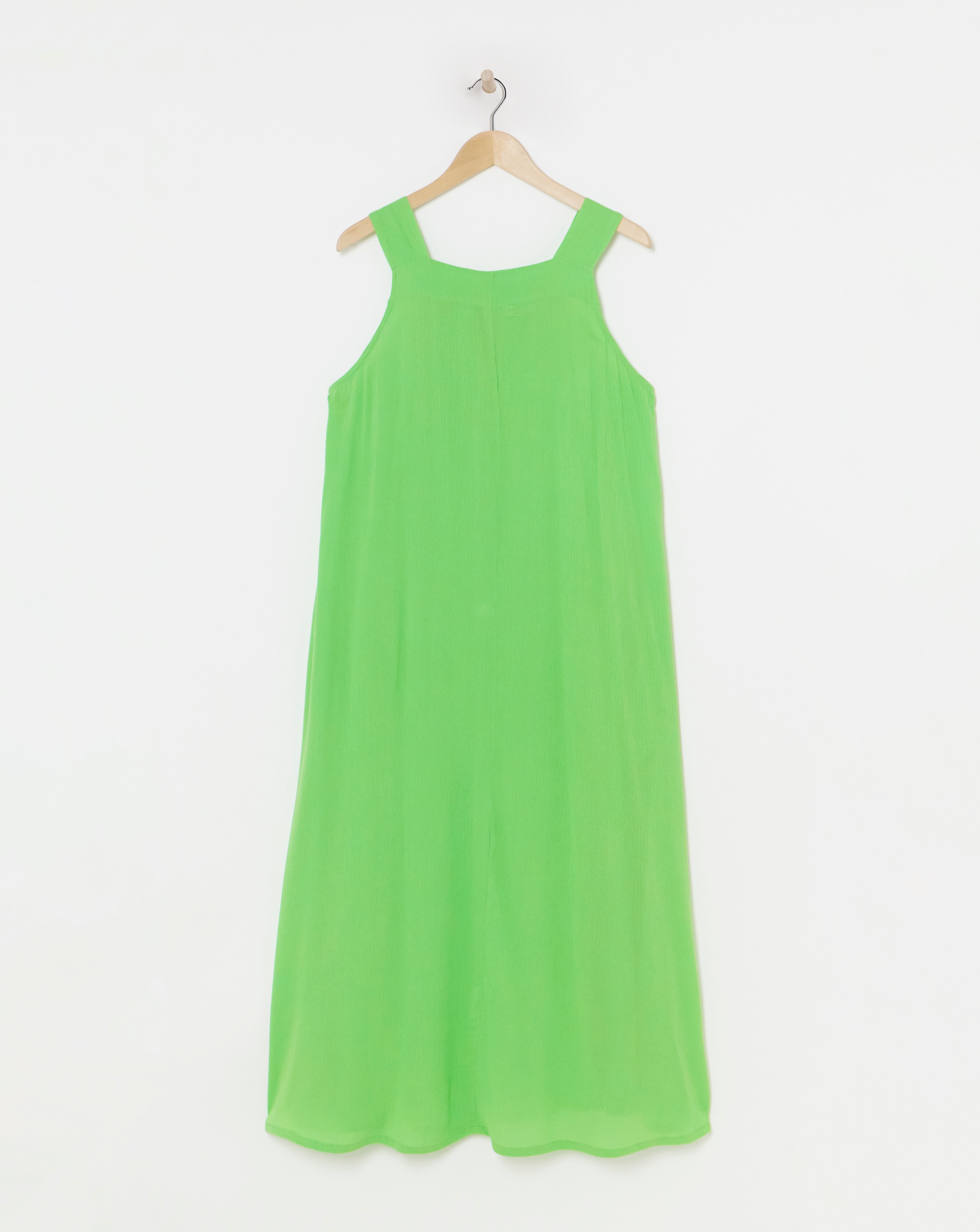 Simply Be - Women's Crinkle Trazepe Maxi Dress - Size 10 - Green - Ecovero TM Viscose - Sustainable