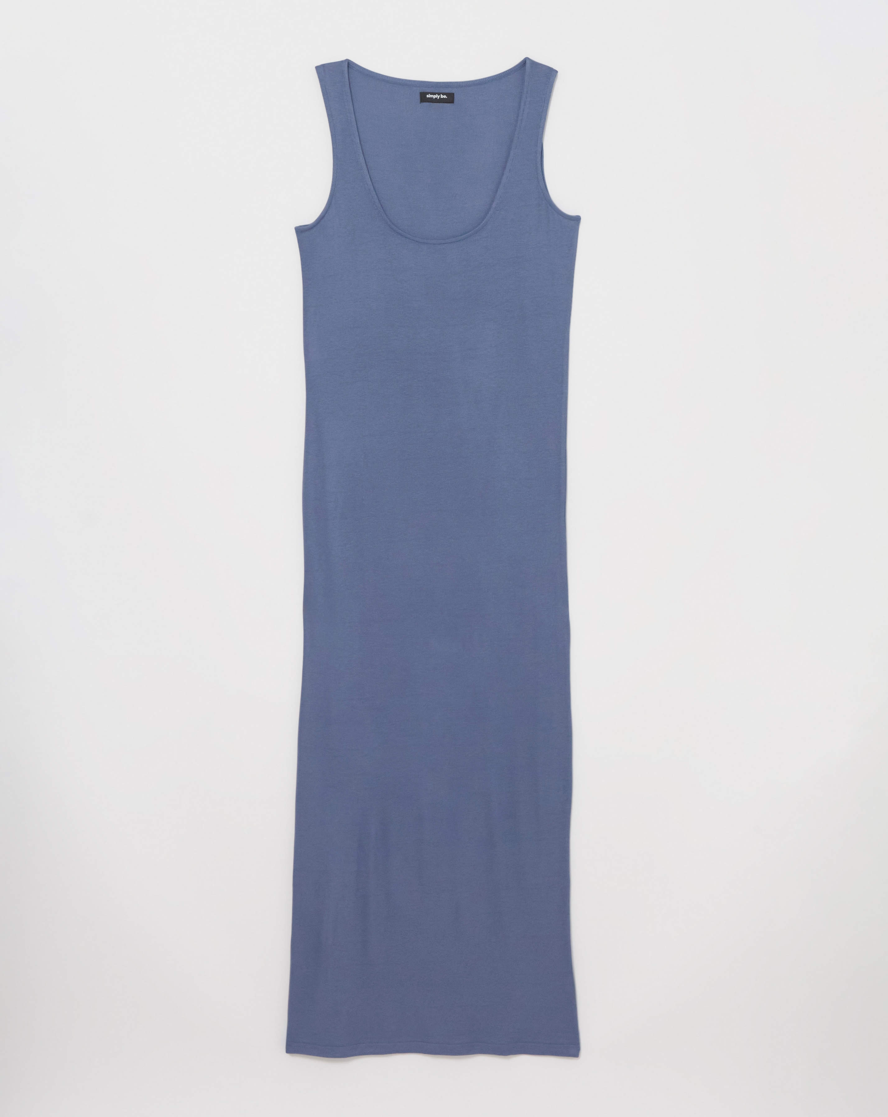 Simply Be - Women's Blue Supersoft Maxi Dress and Shrug - Size 10 - Blue - 98% Viscose 2% Elastane