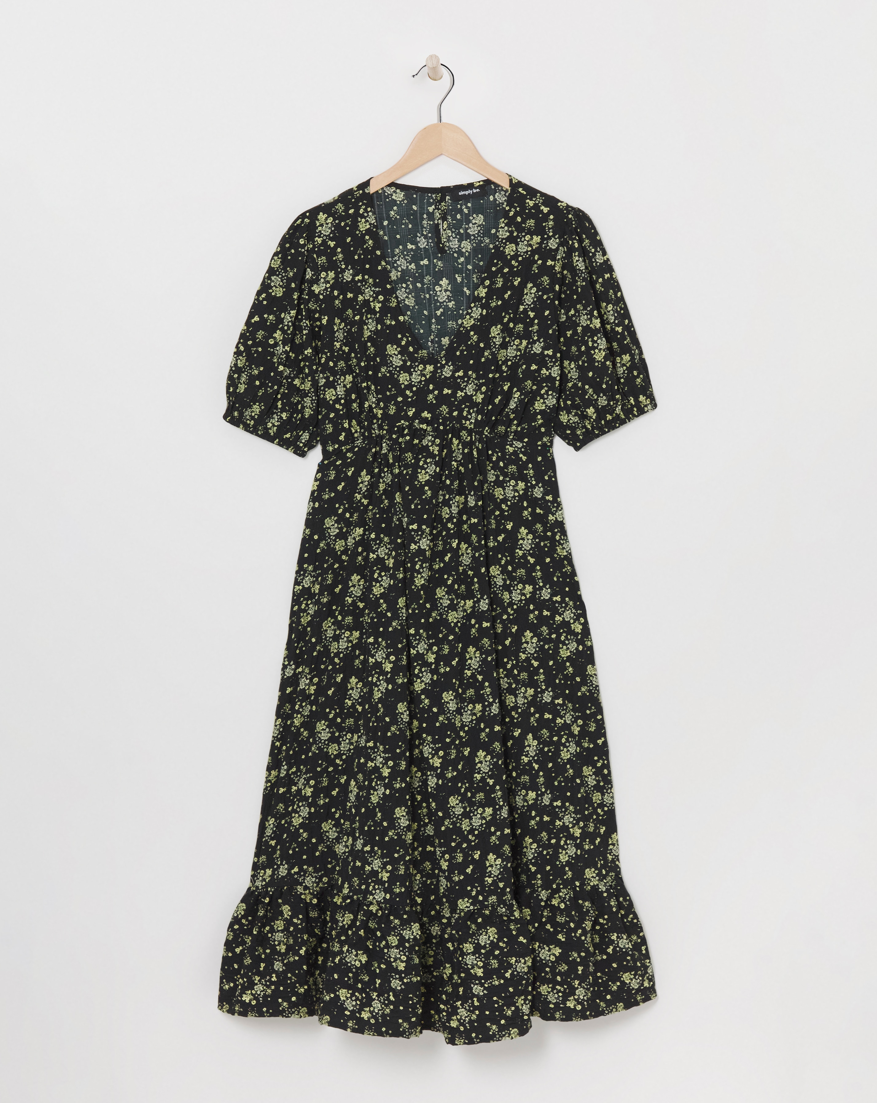 Simply Be - Women's Ditsy Print Textured Woven Dress - Size 10 - Ditsy print