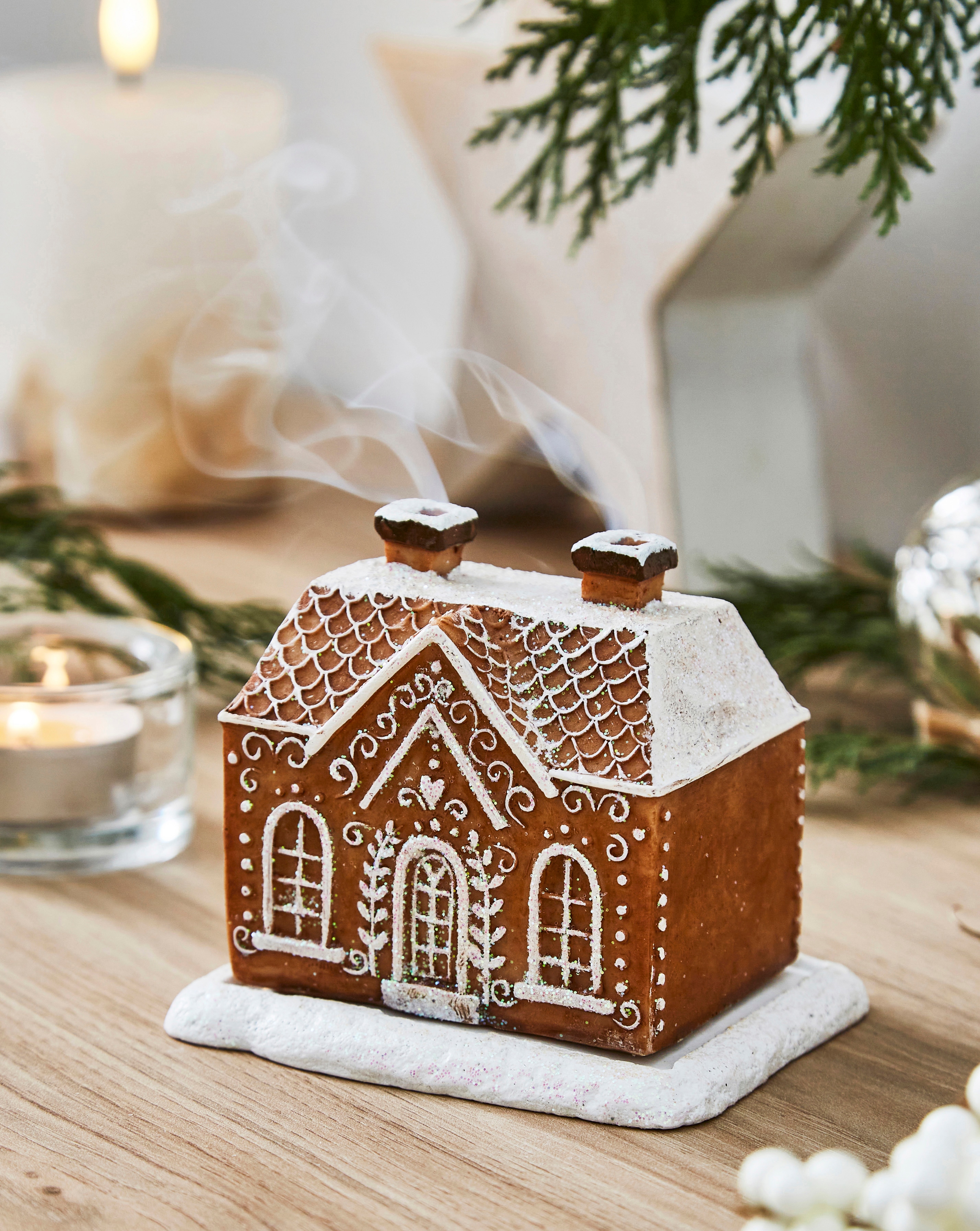 Gingerbread House Incense Cone Burner