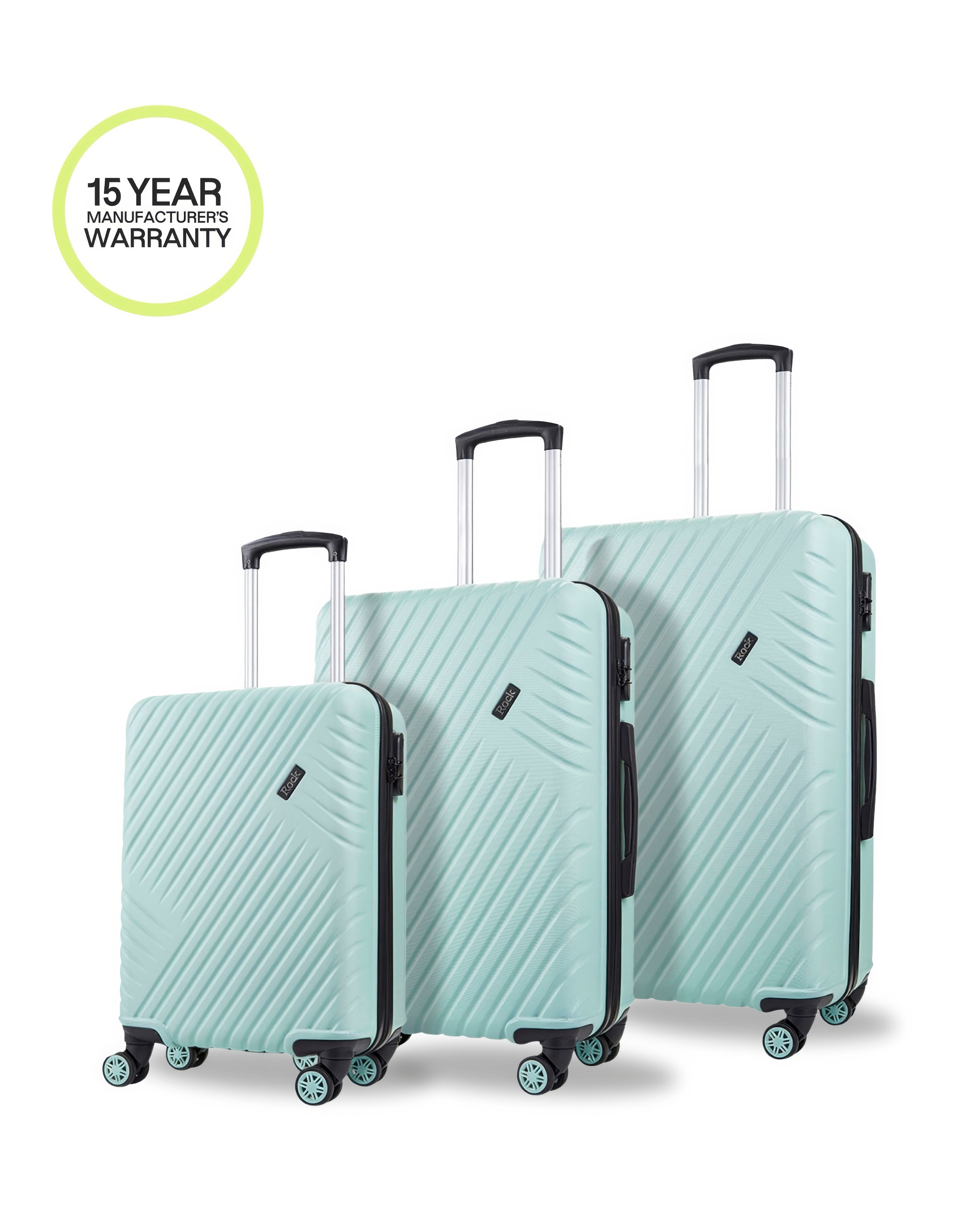 Rock Santiago 3pc Suitcase Set