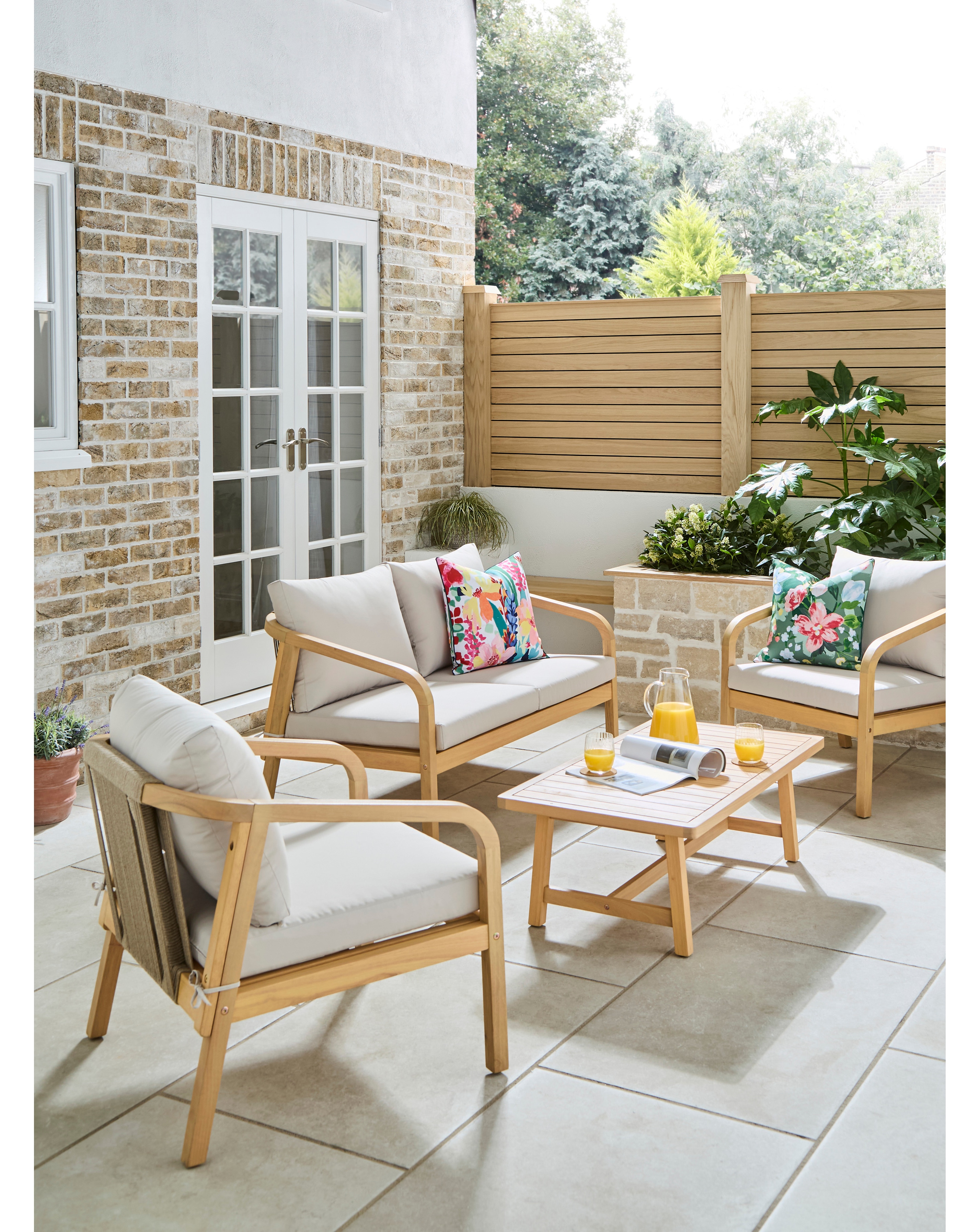 New In - Luca Wooden Lounge Set