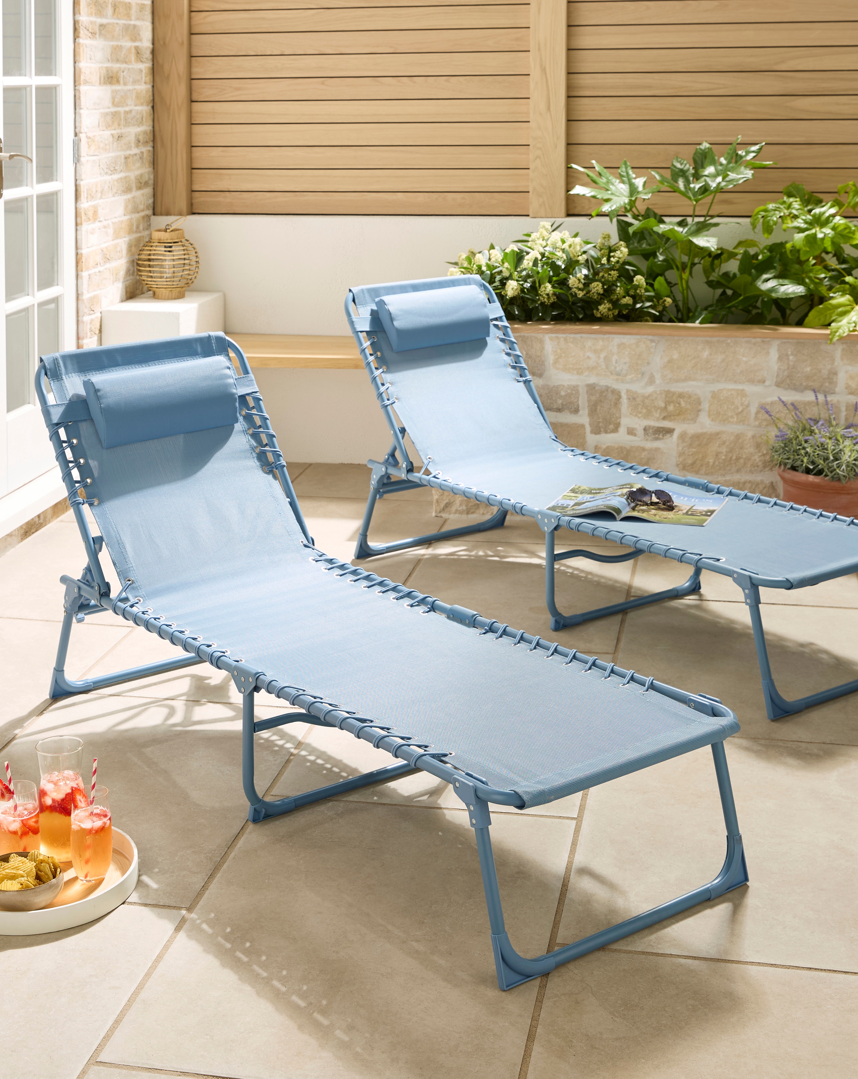 Pair of Zero Gravity Sunloungers