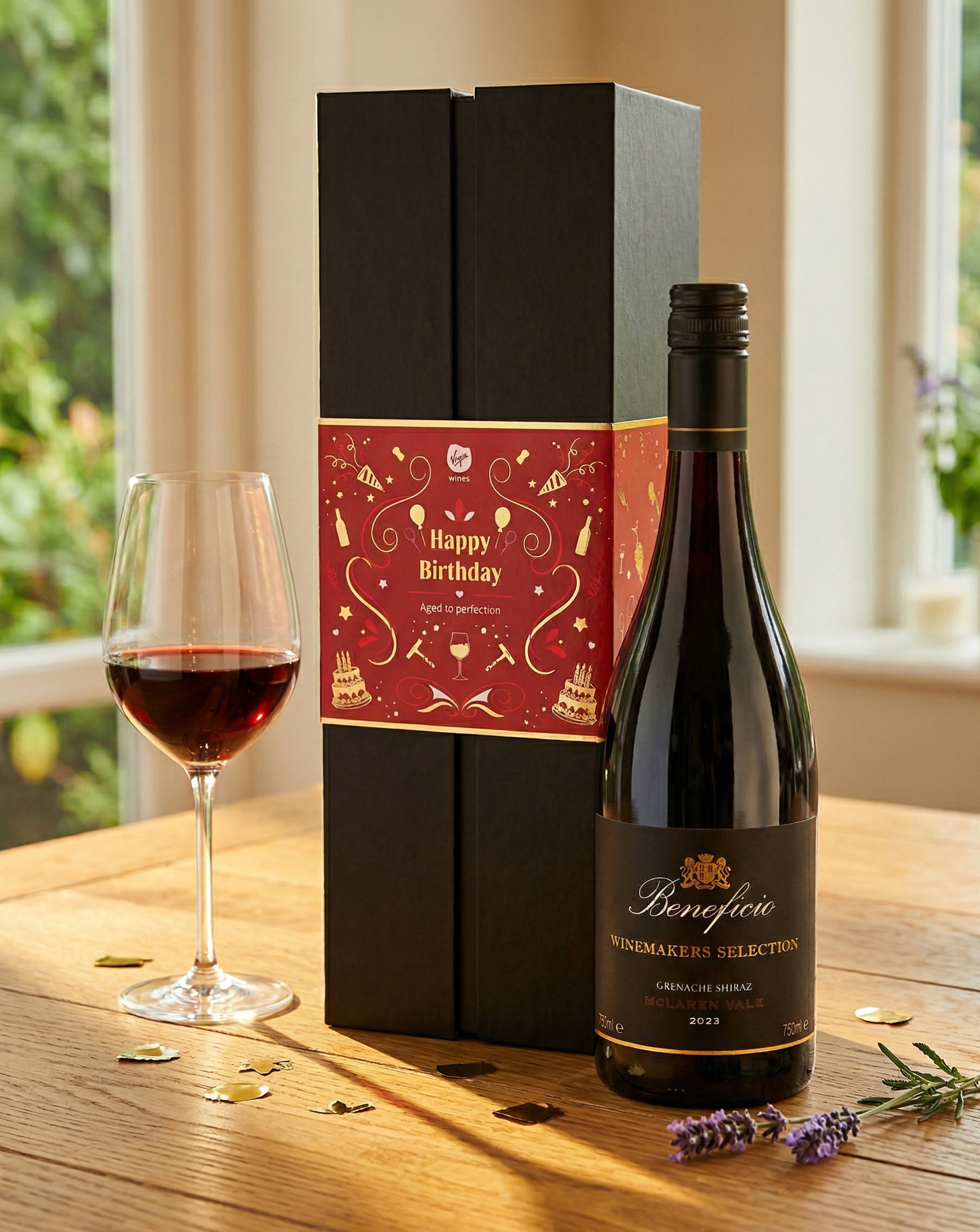 Shiraz in Happy Birthday Gift Box