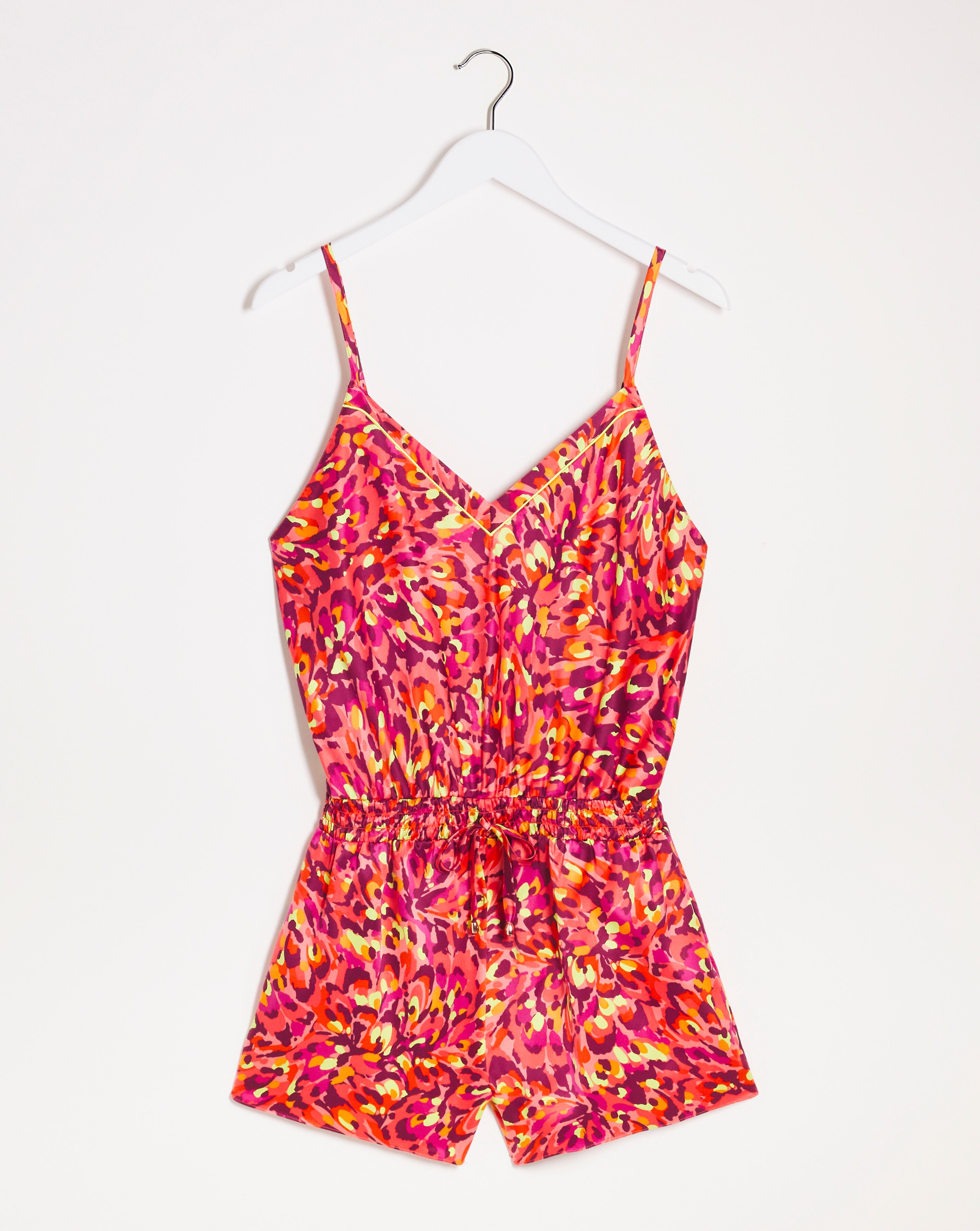 Simply Be Satin Romper - Animal print - Size 24/26 - Women's