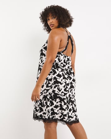 Luna Built In Support Short Lace Nightie Length 37 Inches