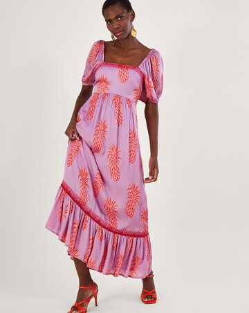 Monsoon Anasi Pineapple Print Dress