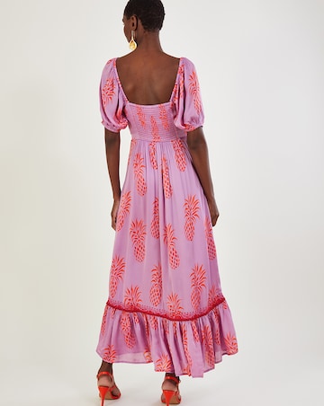Monsoon Anasi Pineapple Print Dress