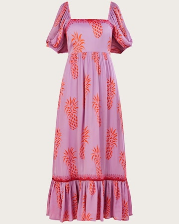 Monsoon Anasi Pineapple Print Dress