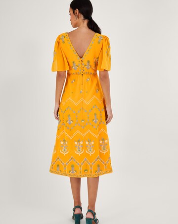 Monsoon Margo Embroidered Tea Dress