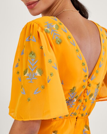 Monsoon Margo Embroidered Tea Dress