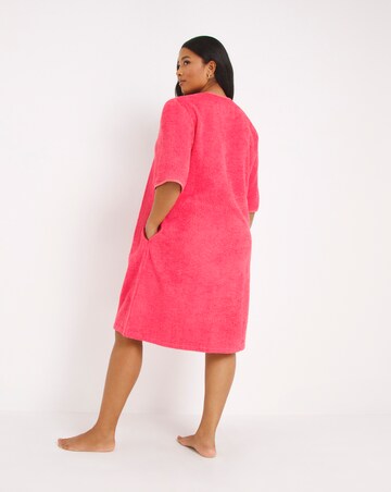 pretty secrets towelling zip gown