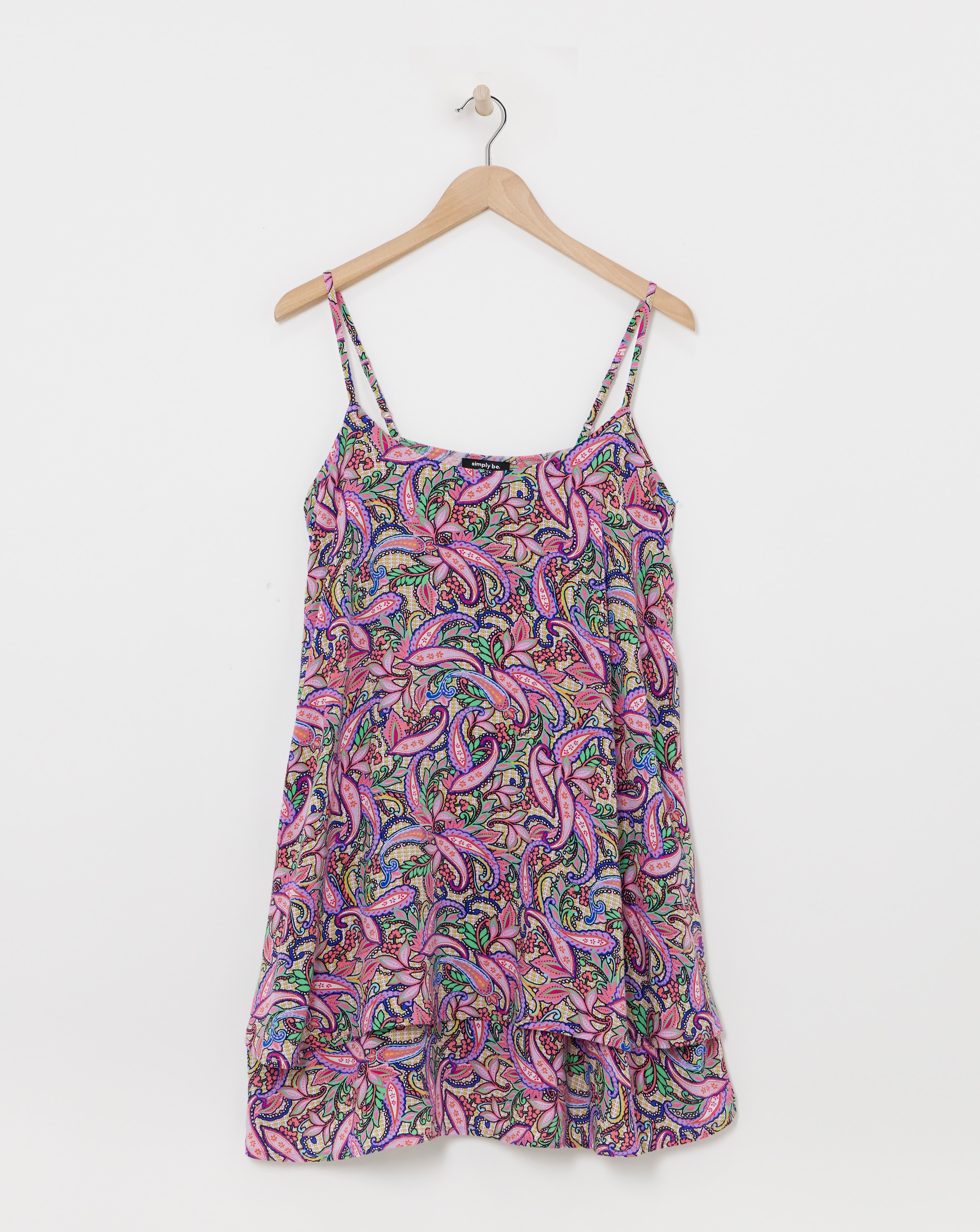 Short Viscose Tiered Nightie