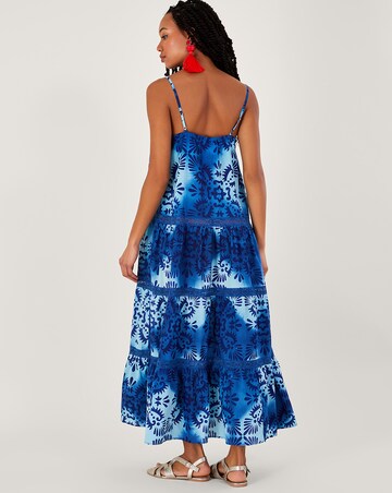 Monsoon Tile Batik Print Cami Midi Dress