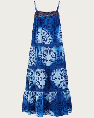Monsoon Tile Batik Print Cami Midi Dress
