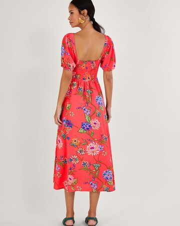 Monsoon Regina Floral Print Tea Dress
