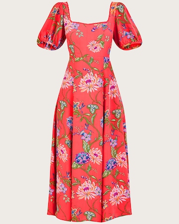 Monsoon Regina Floral Print Tea Dress