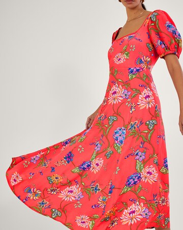 Monsoon Regina Floral Print Tea Dress