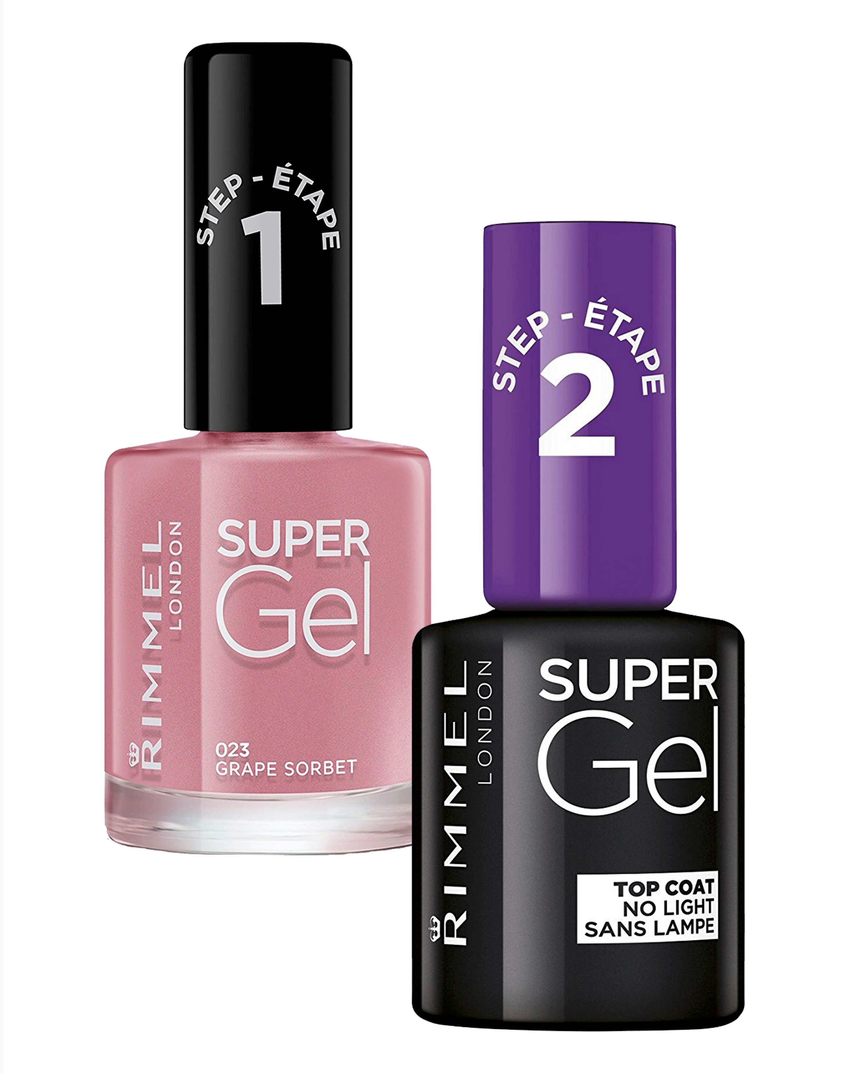 Rimmel Super Gel Polish Duo - Grape Sorbet | Simply Be Rimmel Super Gel Polish Duo - Grape Sorbet | Simply Be