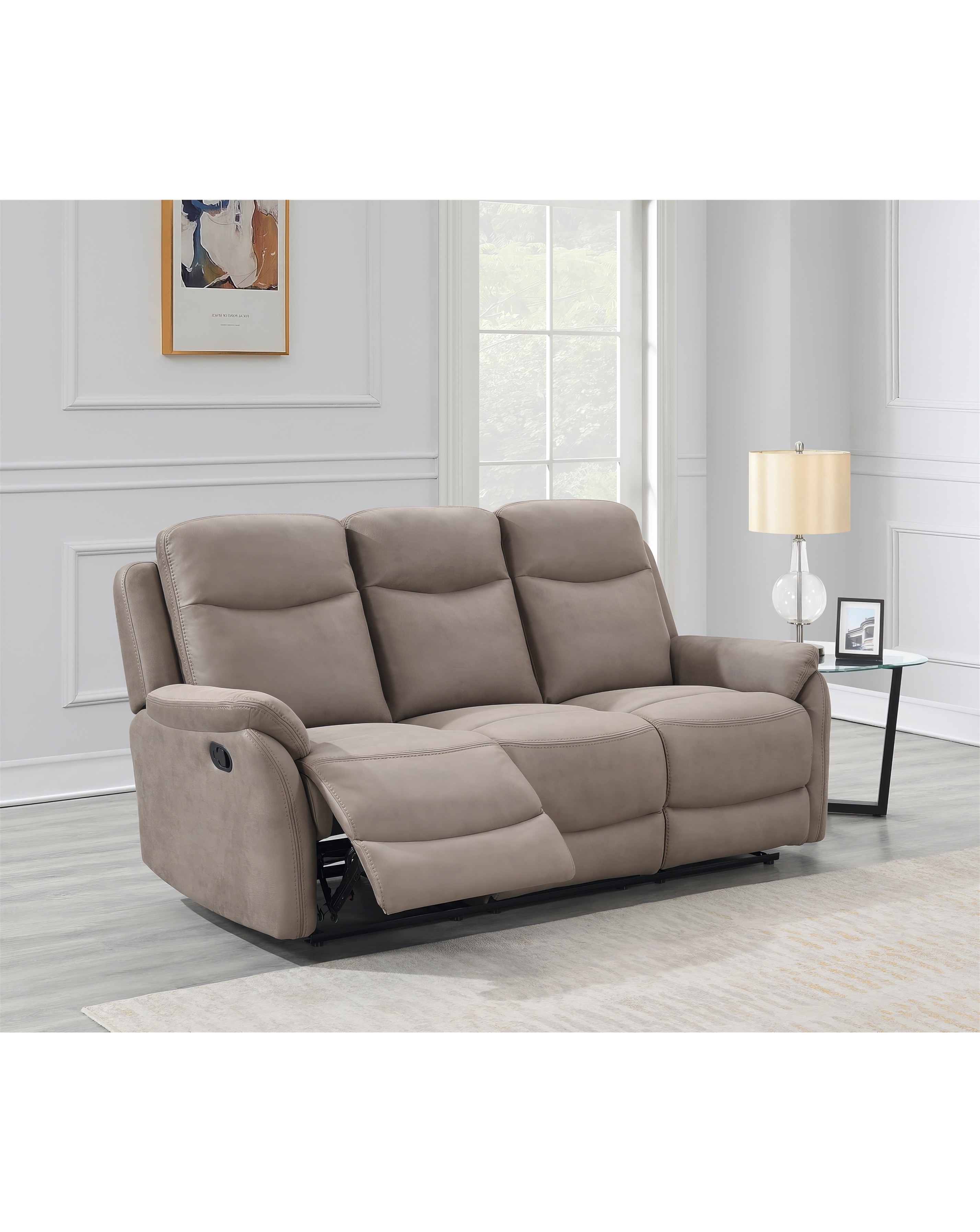 New In - Aspull Manual Recliner 3 Seater Sofa