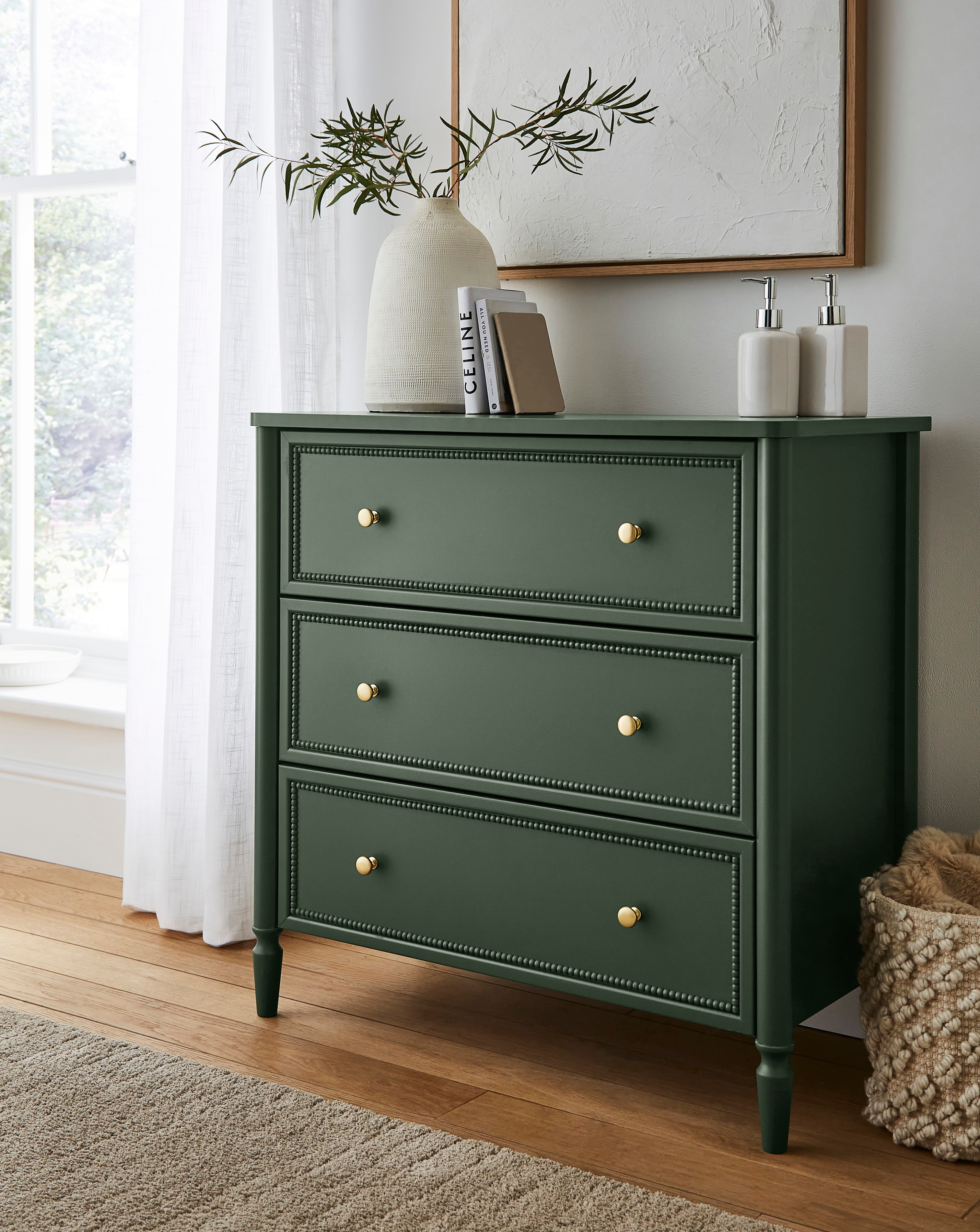 Darcy Bobbin Trim Small Chest of Drawers