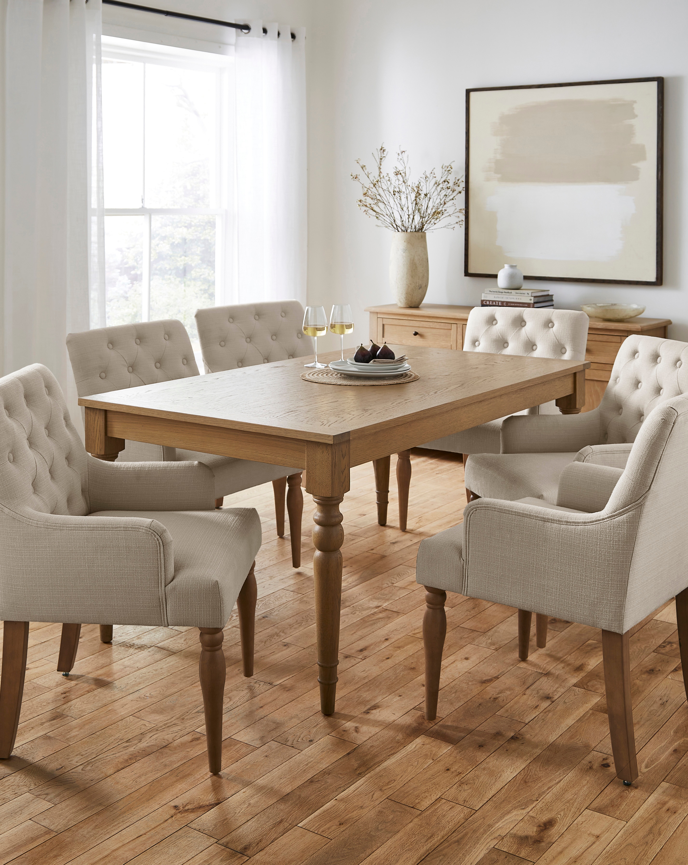 Margot Dining Table with 6 Mae Chairs