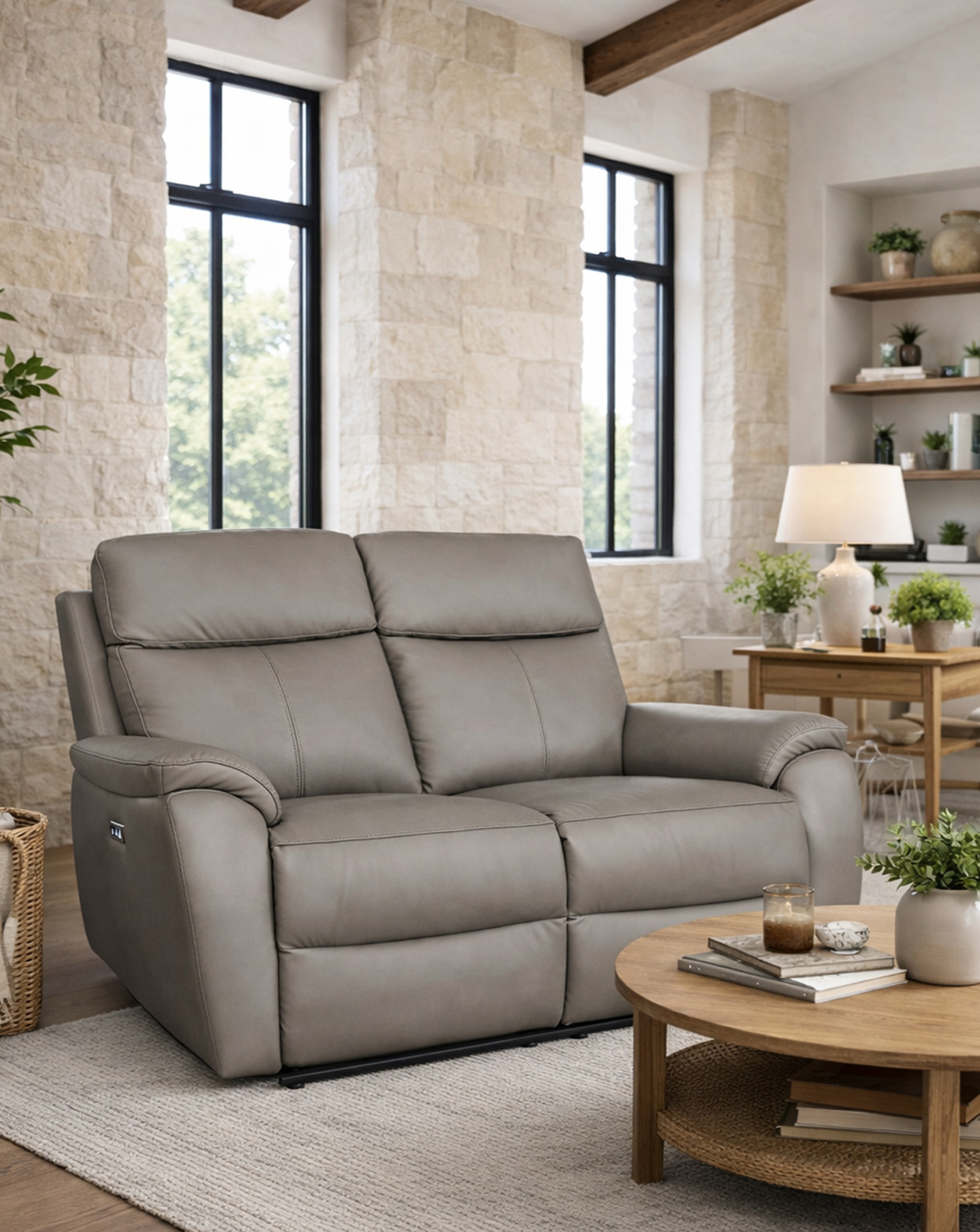 New In - Aspire Kingsmere Power Recliner 2 Seater