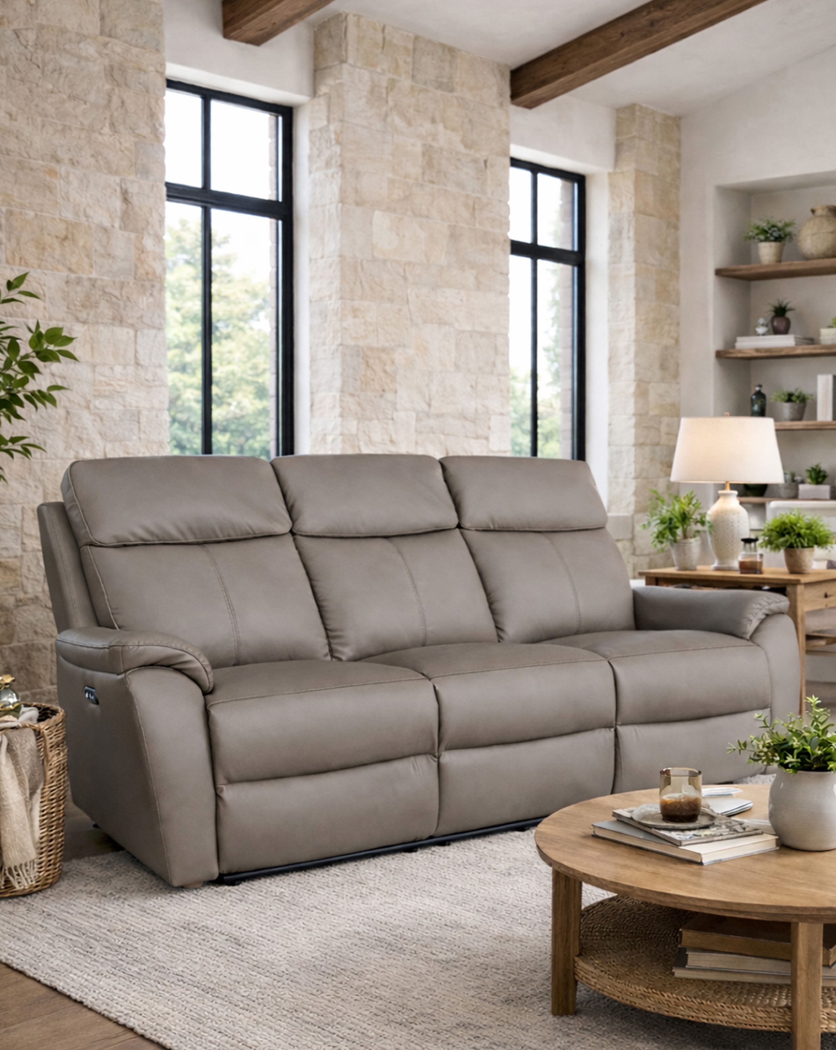 New In - Aspire Kingsmere Power Recliner 3 Seater