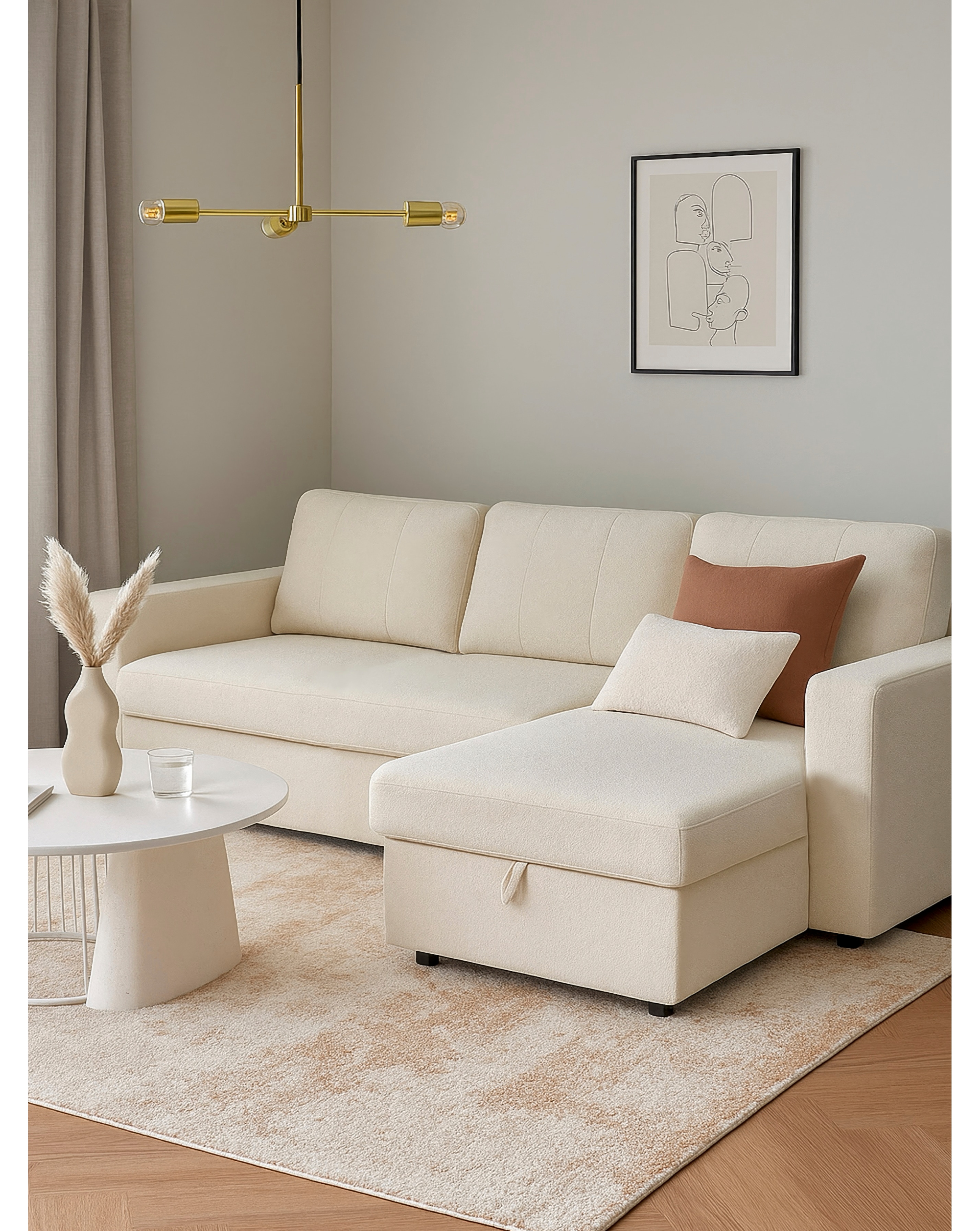 New In - Aspire Nexis Right Corner Sofa Bed