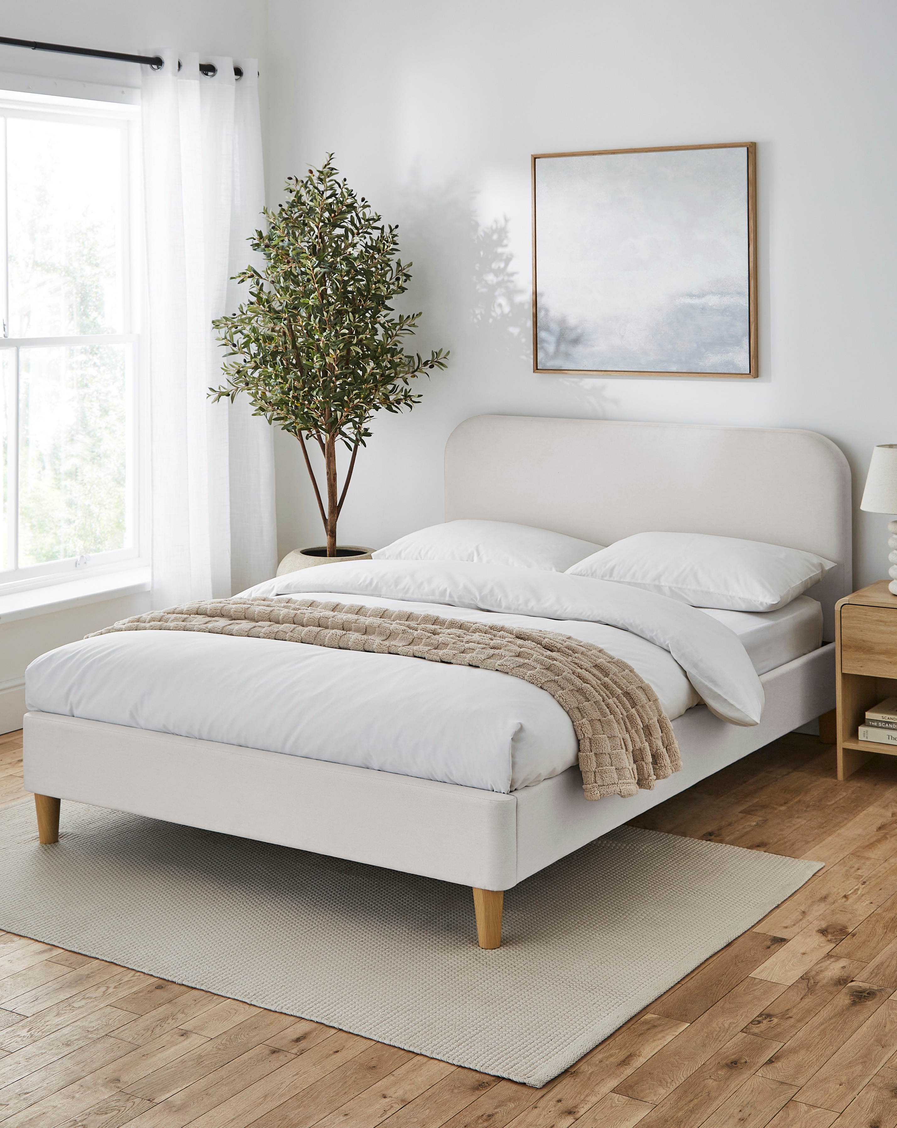 New In - Emery Fabric Bed with 3 Layer Mattress