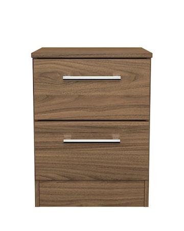 Briar Ready Assembled 2 Drawer Bedside