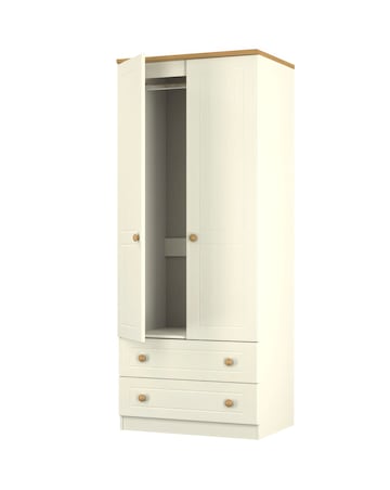 Frances Ready Assembled 2 Door 2 Drawer Wardrobe