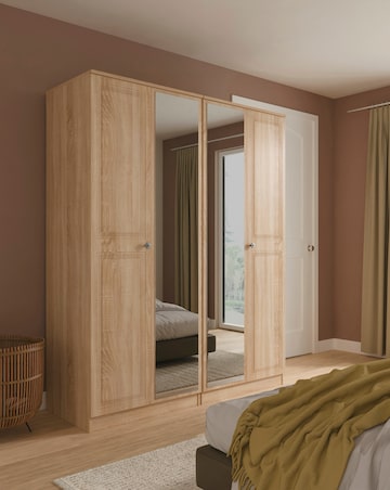 Richmond Ready Assembled 4 Door Wardrobe