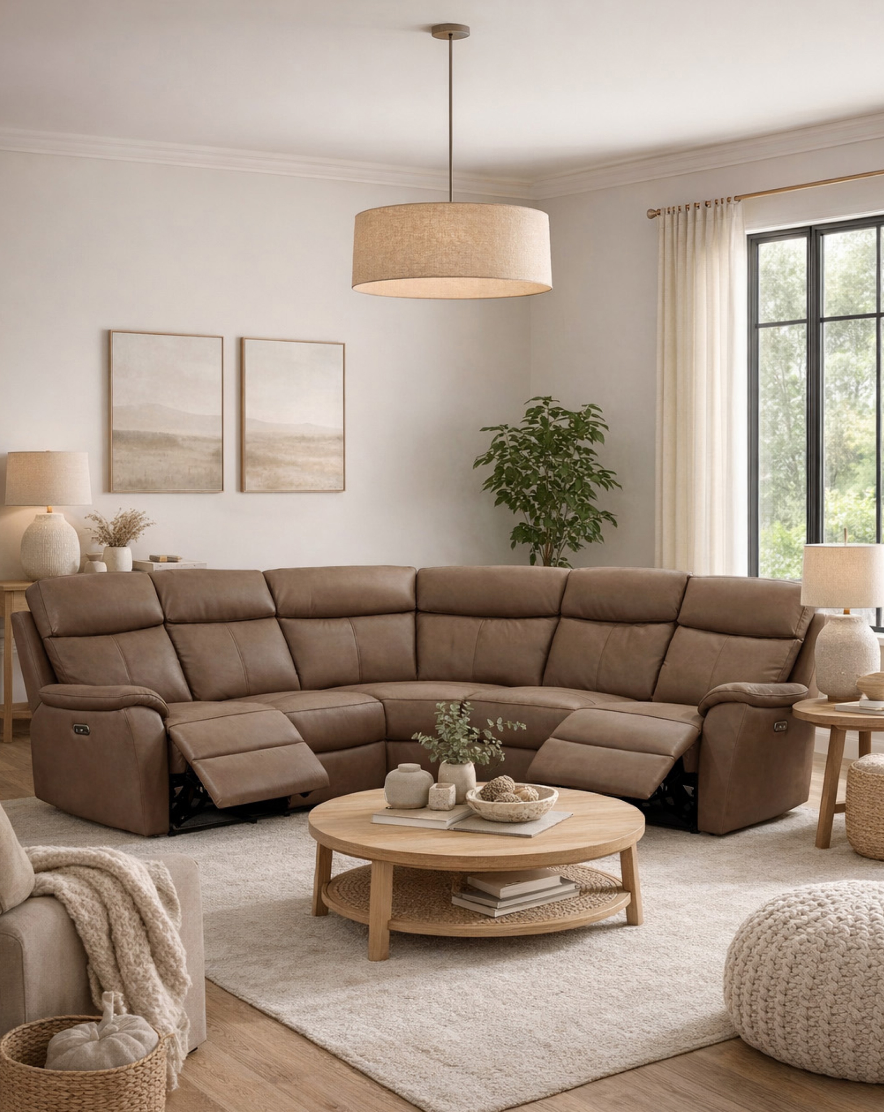New In - Aspire Kingsmere Recliner Corner Sofa