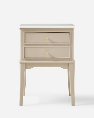 Louise 2 Drawer Bedside Table